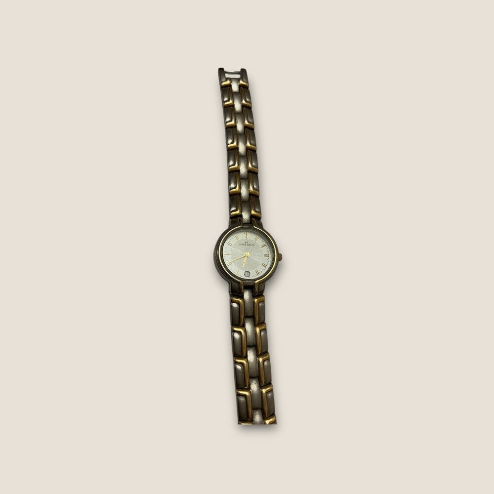 Vintage Ann Klein Womens Dainty Silver Watch 6.5" Link Bracelet Quartz - Picture 4 of 6